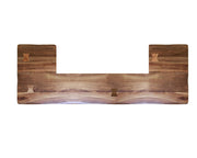 Parota Home Bar - solid parota bar top with butterfly joints
