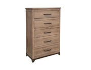 Natural Parota Chest - five drawer chest