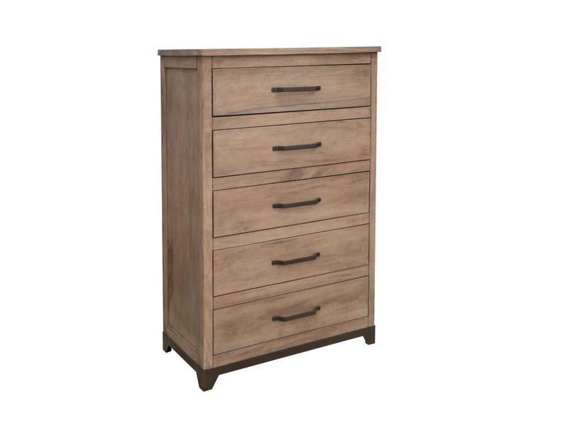 Natural Parota Chest - five drawer chest