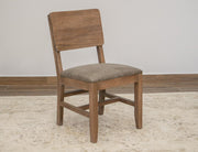 Natural Parota Dining Chair - side view