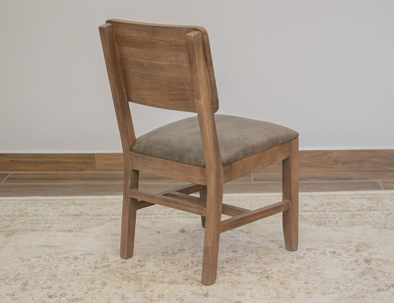Natural Parota Dining Chair - back detail