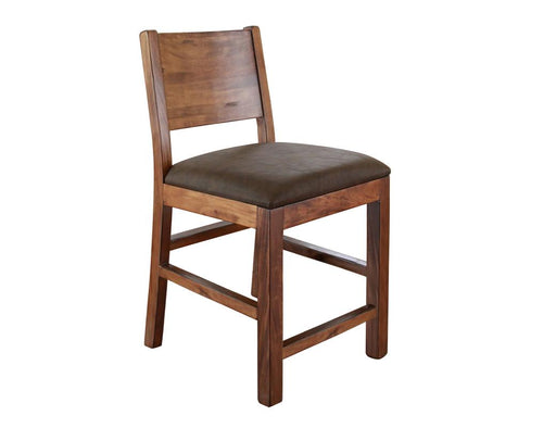 Parota Stool 24 inch - pine frame, padded seat