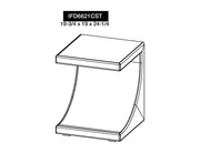 Mezquite Chairside Table dimension diagram