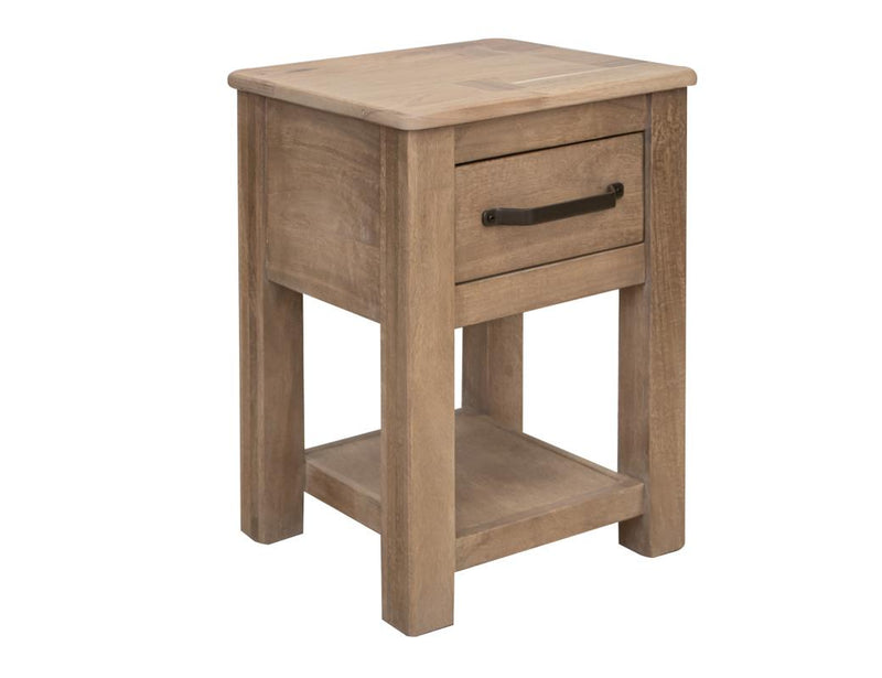 Natural Parota Chairside Table