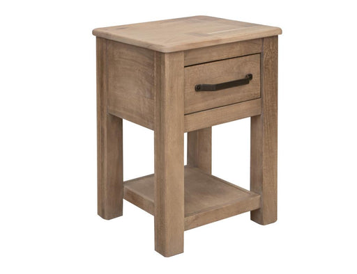 Natural Parota Chairside Table