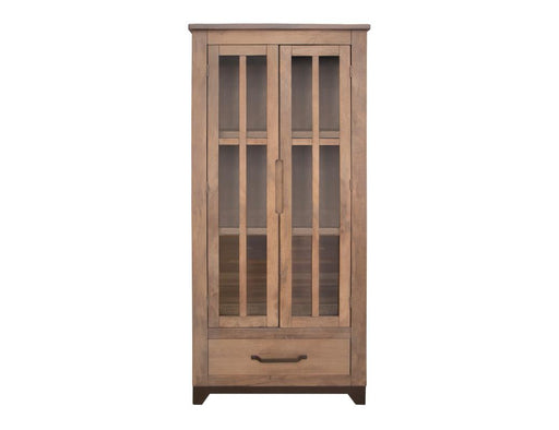 Natural Parota Display Cabinet - complete cabinet