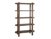 Balam Brown Bookcase angled view