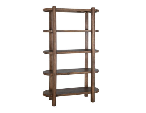 Balam Brown Bookcase angled view