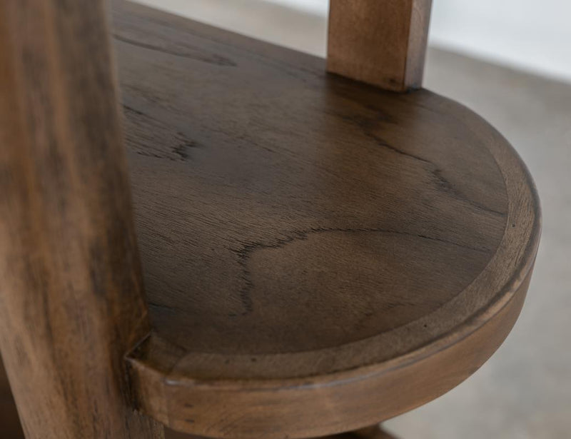 Balam Brown Bookcase leg detail