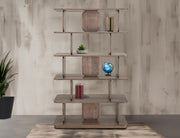 Mezquite Bookcase styled with books and decor
