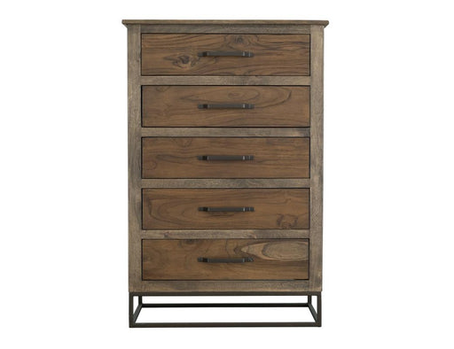 Natural Teca 5 Drawer Chest - Barewood