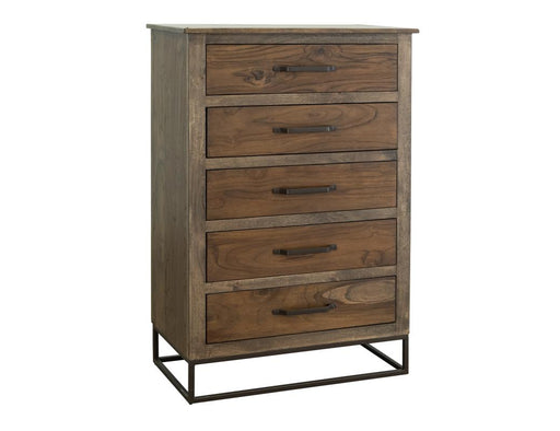Natural Teca 5 Drawer Chest - Barewood
