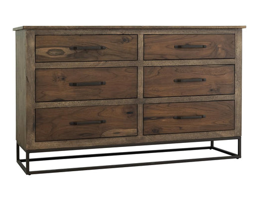 Natural Teca 6 Drawer Dresser - Barewood