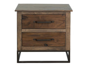 Natural Teca 2 Drawer Nightstand - Barewood