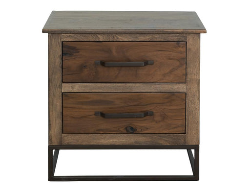 Natural Teca 2 Drawer Nightstand - Barewood