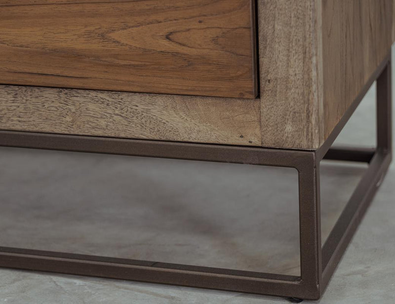 Natural Teca 5 Drawer Chest - Barewood