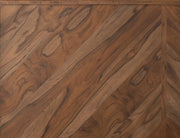 Balam Brown Bed rail and footboard detail