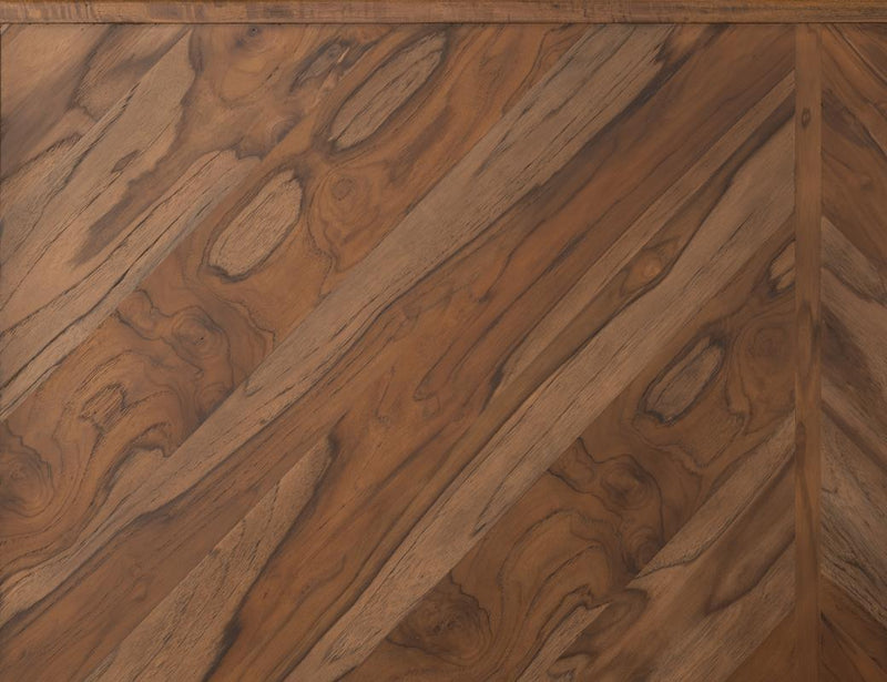 Balam Brown Bed rail and footboard detail