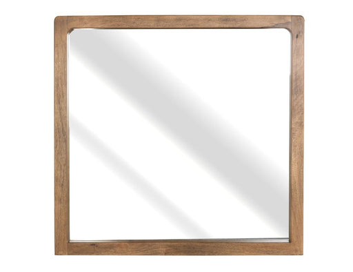 Balam Brown Mirror, rectangular solid mango frame