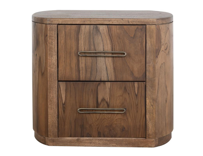 Balam Brown Nightstand angled view