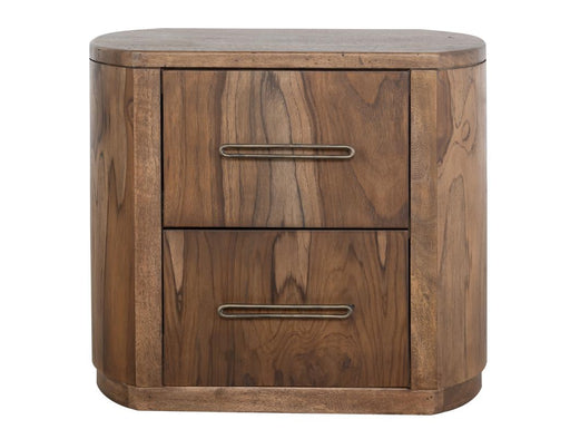 Balam Brown Nightstand angled view
