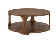 Balam Brown round cocktail table