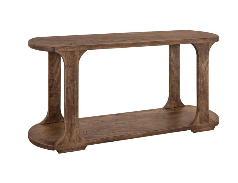Balam Brown oval sofa table