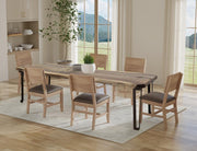 Natural Parota Live-Edge Dining Table - dining room scene