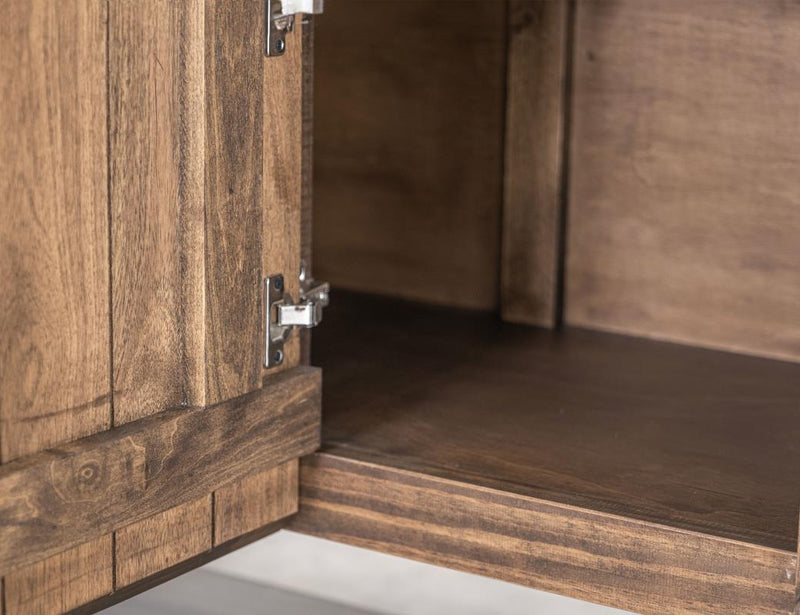 Jaspe Geometric Carved Wood Console – 69” Wide