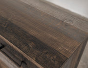 Loft Brown 70" TV Console - door detail