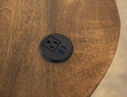 Balam Brown Desk drawer detail