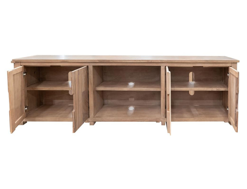 Natural Parota 88" TV Stand - alternate view