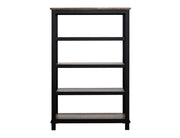 Loft Brown Bookcase - 4-shelf industrial bookcase