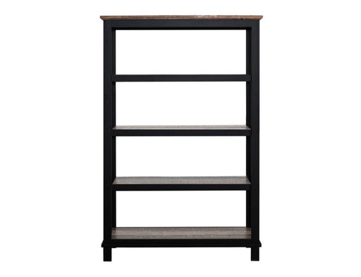 Loft Brown Bookcase - 4-shelf industrial bookcase