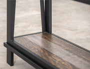Loft Brown Bookcase - grain detail