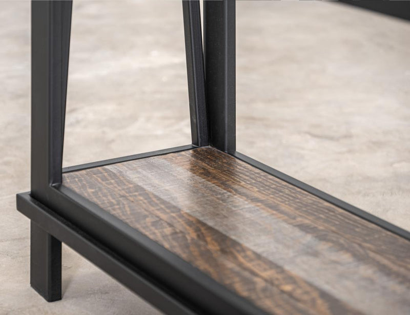 Loft Brown Bookcase - grain detail