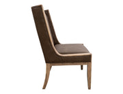 Balam Brown Upholstered Dining Chair angle