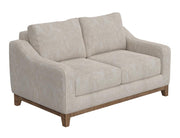 Olivo Loveseat in ivory faux leather