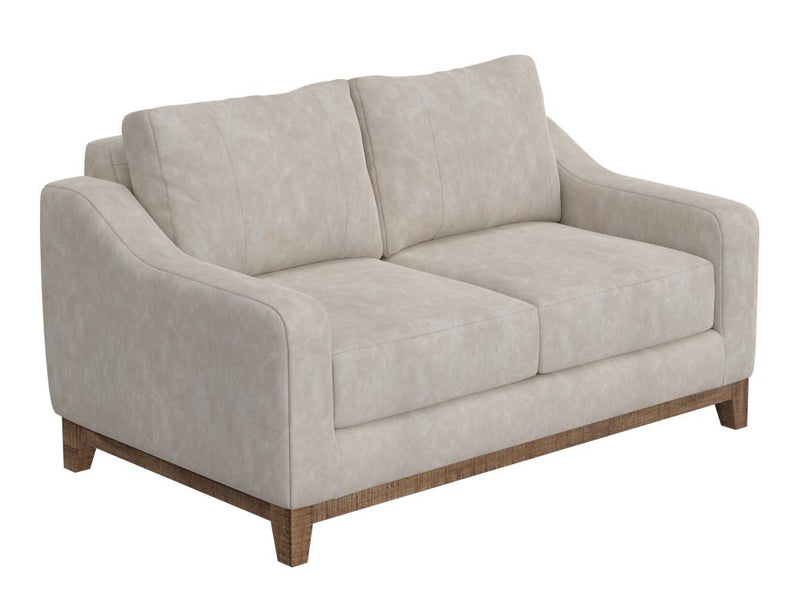 Olivo Loveseat in ivory faux leather