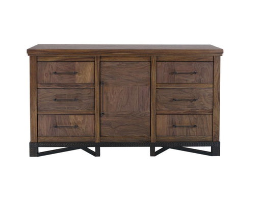 Walnut 6 Drawer Dresser - Barewood