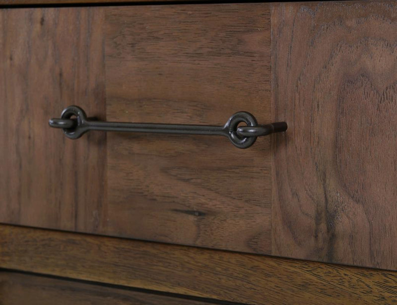 Walnut 6 Drawer Dresser - Barewood