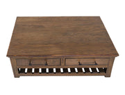 Walnut Storage Cocktail Table - Barewood