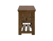 Walnut Storage Chairside Table - Barewood