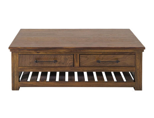 Walnut Storage Cocktail Table - Barewood