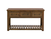 Walnut Storage Sofa Table - Barewood
