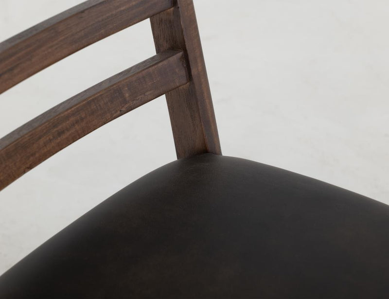 Walnut Ladder Back Chair - Barewood