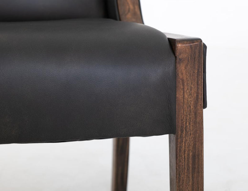 Walnut Upholstered Chair - Barewood