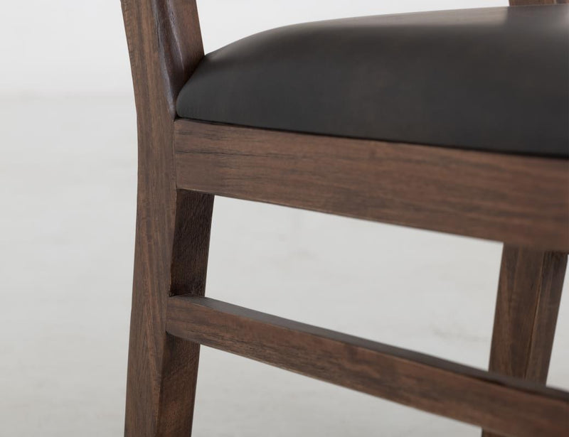 Walnut Ladder Back Chair - Barewood