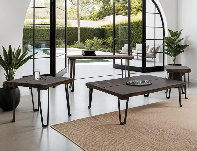 Walnut Live-Edge End Table - Barewood