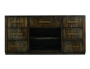 Balam Black 7-drawer console